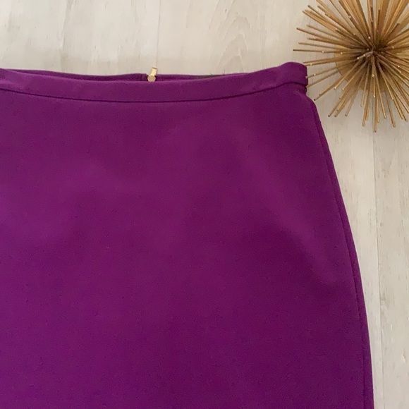 The Limited High Waist‎ Pencil Skirt purple gold zipper career or casual size 2 - Picture 6 of 11